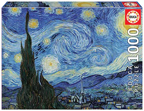 Educa - Puzzle da 1000 pezzi per adulti, La notte stellata