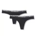 Emporio Armani Essential Studs Logo 2-Pack Thong Underwear
