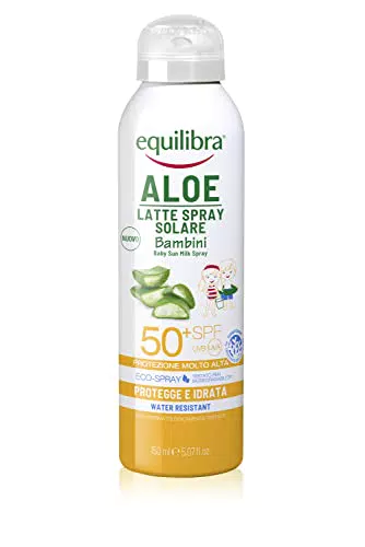 equilibra Solari, Aloe Latte Spray Solare Bambini Spf 50+