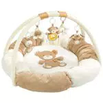 Fehn 3-D-Activity-Nest arco di gioco Rainbow - Coperta per gattonare con 5 giocattoli rimovibili da afferrare - Coperta di gioco per neonati e bambini da 0+ mesi - regalo di nascita