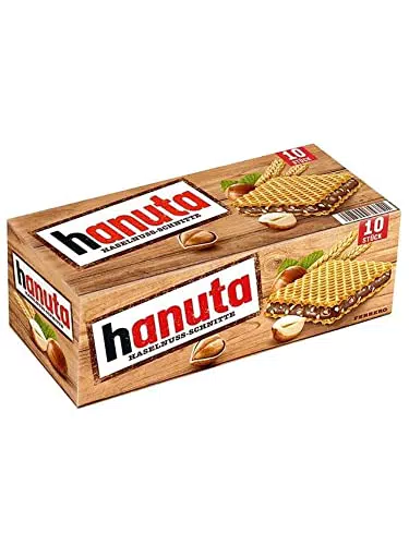 Ferrero Hanuta Waffle - Nocciola Tagli 220 Grammi 10 Pezzi 1 Confezione Waffle