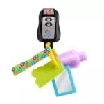 Fisher-Price Ridi e Impara Chiavi Gioca e Vai, giocattolo musicale per bambini con dentaruolo e specchio per bambini dai 6 mesi in su