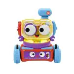 Fisher-Price Tino Robottino 4-in-1, Bambini Giocatolo Educativo con Tecnologia Smart Stages con Oltre 120 Suoni