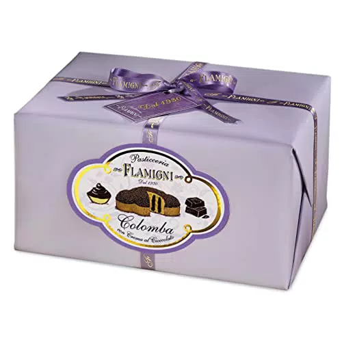 FLAMIGNI Colomba Pasquale Farcita con Crema Pasticcera al Cioccolato Fondente 950 g
