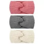 Frogetu 3 Pezzi Fascia Capelli Donna Invernale, Donna Calore Cerchietti
