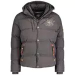 Geographical Norway Verveine Men Distribrands - Giacca calda da uomo con cappuccio - Giacca a maniche lunghe - Cappotto invernale caldo da uomo - Giacca da esterno con fodera imbottita