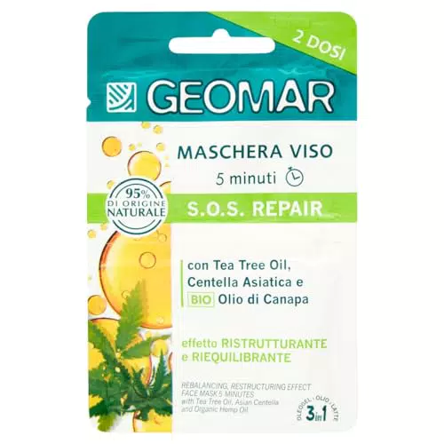 GEOMAR, SOS Repair, maschera facciale effetto riequilibrante e riequilibrante