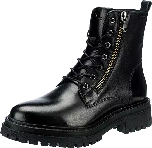 Geox D Iridea F, Stivaletti Donna, Nero 043