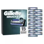 Gillette Mach3 Base 15 Lametta Di Ricambio Per Rasoio Barba Gillette