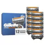 Gillette Proglide 12 Lametta Di Ricambio Per Rasoio Uomo Con Doppia Lubrificazione Prima E Dopo Le Lame E Lubrificazione EverGlide Per Una Profondità E Un Comfort Incredibili