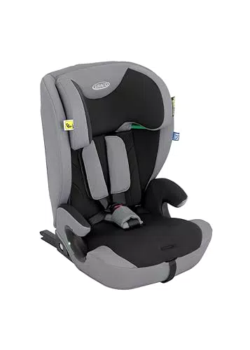 Graco - Energi i-Size R129 Seggiolino auto 2-in-1 Rialzo con schienale con ISOFIX e Top Tether