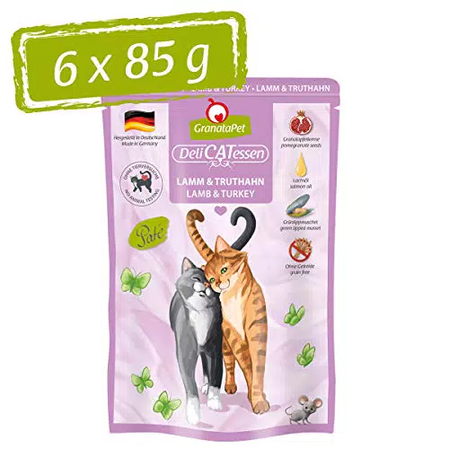 GranataPet Delicatessen Agnello e Tacchino, 6 x 85 g