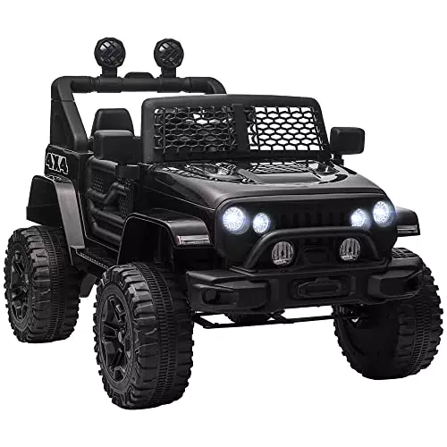 HOMCOM Macchina Elettrica per Bambini 3-6 Anni da 12V con Telecomando e Guida Manuale