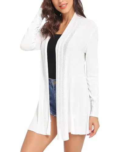 iClosam Cardigan Donna Lungo Maniche Lunghe Elegante Casual