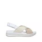 Igi&Co D.Sindy, Sandali con Zeppa Donna, Beige-Platino