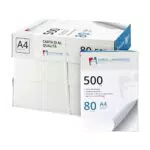 IMBALLAGGI 2000 - Risma Carta A4, 5 Pack da 500 Fogli 80 gr/mq Tot 2500 - Ideale per Rifornimento Cancelleria Ufficio