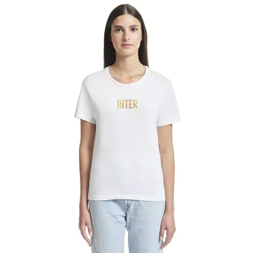Inter T-Shirt Ufficiale - Back To Stadium 22:43 - Logo con Serpende e Due Stelle