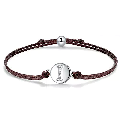 J.Endéar Bracciale Lettera I in Argento Sterling 925