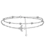 J.MUEN Bracciale Ancora Donna Argento 925 Bracciale Nautico con Scatola RegaloFesta Della Mamma di Natale Regali di Compleanno per Mamma Fidanzata Moglie