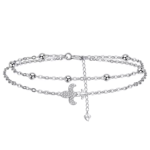 J.MUEN Bracciale Ancora Donna Argento 925 Bracciale Nautico con Scatola RegaloFesta Della Mamma di Natale Regali di Compleanno per Mamma Fidanzata Moglie