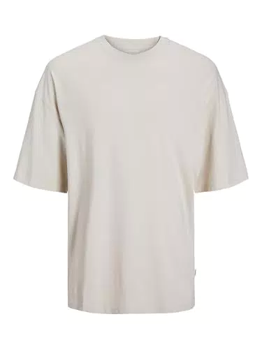 JACK & JONES Jjecharge-tè O-Neck Noos T-Shirt, Raggio di Luna