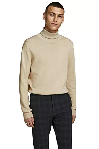 JACK & JONES Dolcevita Jjeemil Knit Roll Neck - Verde