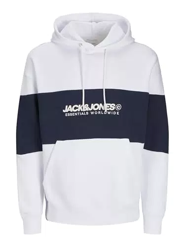 JACK & JONES Jjelegacy Blocking Sweat Hood Noos Felpa con Cappuccio