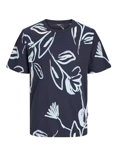 JACK & JONES Jprblapalma AOP SS Tee Crew Neck SN T-Shirt