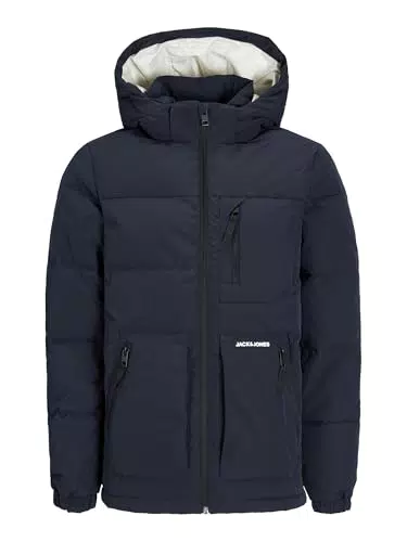 JACK & JONES Junior Puffer Jacket Puffer Jacket Junior Dark Navy 140 Dark Navy