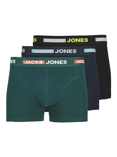 JACK&JONES JACSCOTT Solid Trunks 3 Pack SN Boxer a Pantaloncino