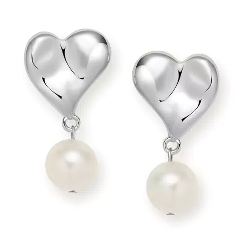 JANDY SHINE Orecchini per donne con perle, in argento sterling 925