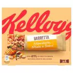 Kellogg's Barretta, Gusto Mandorle, Miele e Semi, Ricca di Fibre e con 41% di Frutta Secca