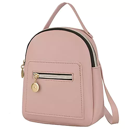 KENANLAN Mini Zaino da Donna, Zaino in Pelle PU 20 * 18 * 3 da Donna