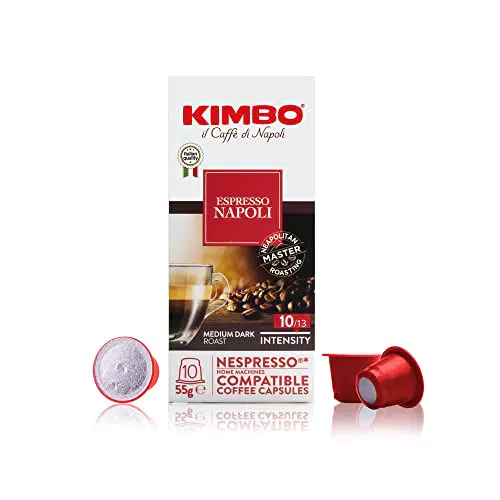 Kimbo Caffè per Il Sistema Nespresso, 10 Capsule, 55g