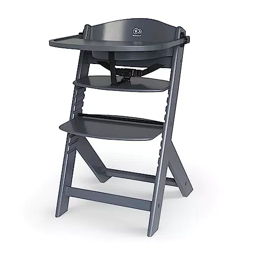 kk Kinderkraft Seggiolone Pappa in Legno ENOCK, Evolutivo