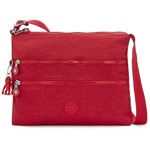 Kipling Alvar Tracolla Media in Metallic Glow