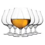 Krosno Bicchiere Cognac Brandy Vetro, Set di 6, 550 ML