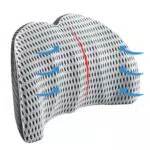KYYGKY Cuscino Lombare Auto Cuscino Lombare Sedia Ufficio Cuscino Lombare Auto Memory Foam Cuscino Lombare Ergonomico per Sedia da Ufficio con Cinghia Regolabile per Sedia da Ufficio Seduta Auto
