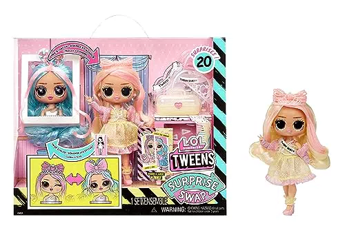 L.O.L. Surprise! Tweens Surprise Swap Serie - Braids-2-Waves Winnie - Bambola fashion con più di 20 sorprese