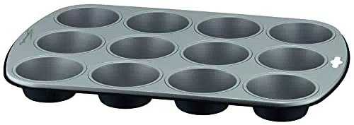 Lagostina Gustosa Stampo 12 Muffin in Acciaio Antiaderente per Forno