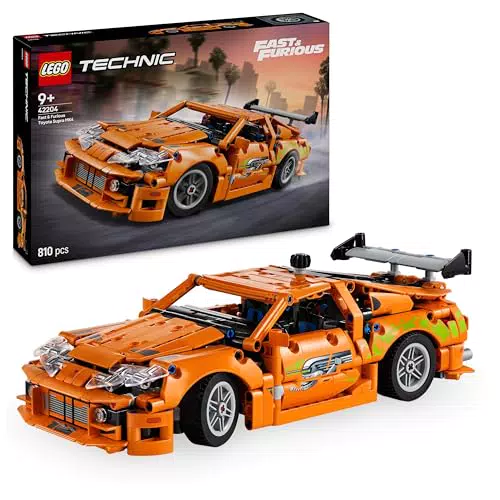 LEGO Technic Fast and Furious Toyota Supra MK4 - Macchina Giocattolo con Motore 6 Cilindri e Portiere Apribili - Modello di Auto per Bambini da 9 Anni o per Adulti Fan dei Sport Automobilistici 42204