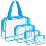Lermende Borsa da toilette da viaggio trasparente, borsa cosmetica per donne