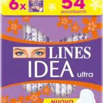 Lines Idea Ultra Giorno con Ali, Pacco Scorta da 54 Assorbenti
