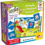 Lisciani Giochi- Carotina Quadrotte Tombola Ambienti Lessicali Gioco Educativo Prescolari