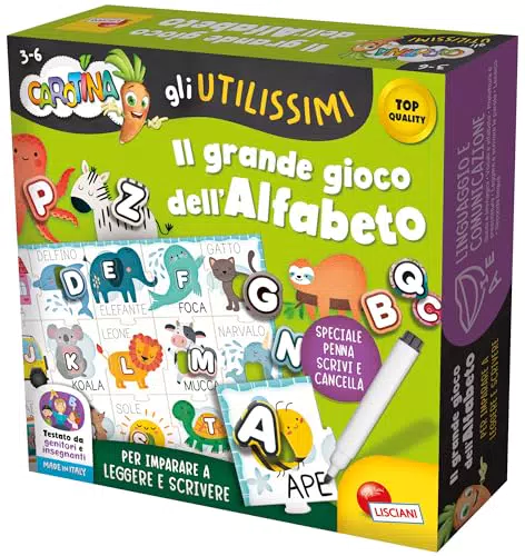 Liscianigiochi Carotina Gli Utilissimi il Grande Gioco dell'Alfabeto