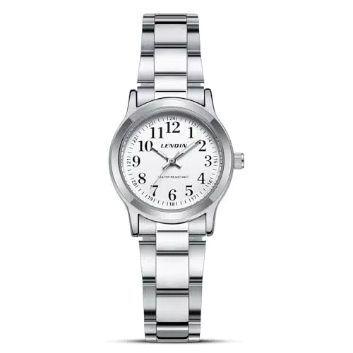 LN LENQIN Orologio Donna Piccolo Analogico Quarzo Orologi da Polso Classic Moda Donne Dress Watch Orologio Impermeabile Donna con Cinturino in Acciaio Inossidabile
