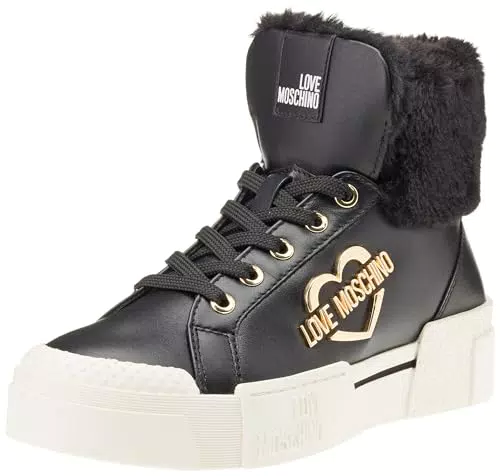Love Moschino Sneakers Donna, Nero