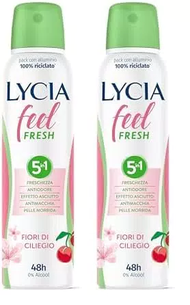 Lycia - Deodorante Spray Feel Fresh, Senza Alcool, Efficacia 48 ore