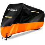 Maizjok Telo Moto da Esterno Interno Telo Coprimoto Impermeabile Copri Moto 210D Poliestere Copertura Moto Universale per Scooter Motorino Ciclomotori Motocicletta Stradale Motocross (245x105x125cm）