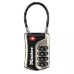 Master Lock 4697EURDNKL Lucchetto per bagagli in alluminio approvato dalla TSA
